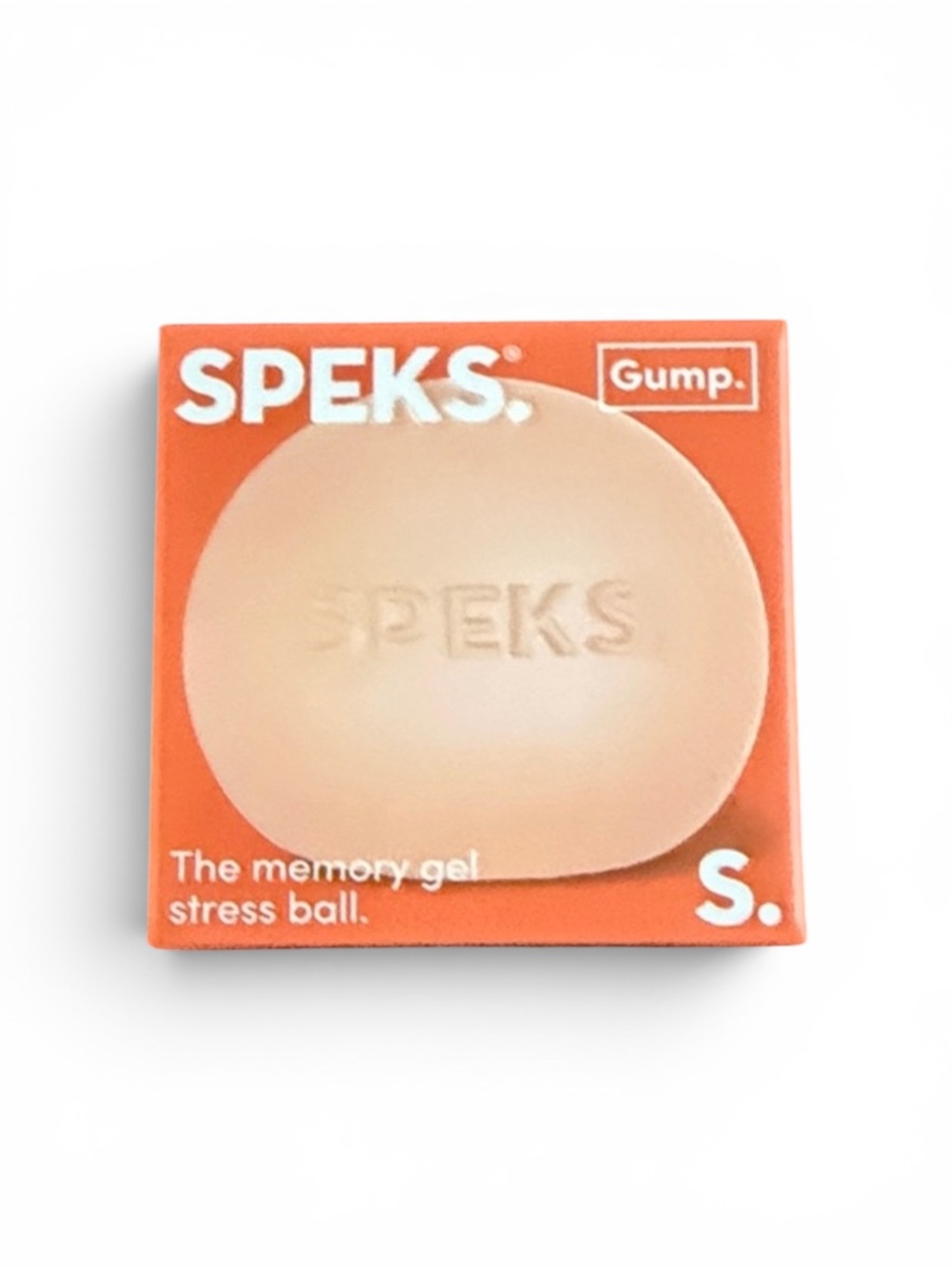 Speks Gump Viral Memory Gel Stress Orange Squeezable Fidget Toy - NIB